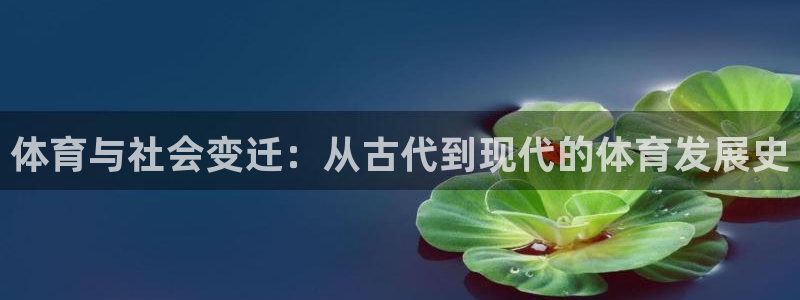 必一运动体育官网入口：体育与社会变迁：从古代到现代的体育发展史